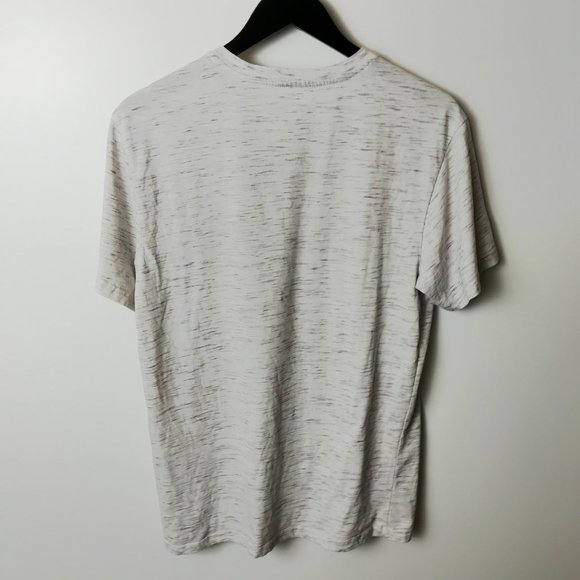 Ecko Unltd T Shirt V-Neck Graphic Tee Short Sleeve Cotton Solid Logo Print Gray - Picture 3 of 6